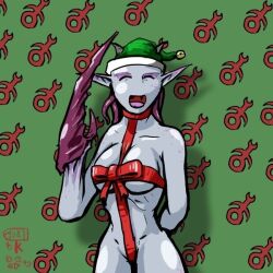 1girls chaos_(warhammer) daemonette female festive holidays slaanesh slaaneshmas warhammer_(franchise) warhammer_40k warhammer_age_of_sigmar warhammer_fantasy