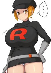 1girls big_breasts female_team_rocket_grunt female_team_rocket_grunt_(pokemon_lgpe) jaga334 nintendo pokemon pokemon_lgpe solo_female team_rocket team_rocket_grunt_(female) team_rocket_grunt_(pokemon_lgpe)