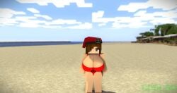 3d animated applecuban big_breasts bigger_female expansion eye_color_change giantess goolba growth julia_(cubanapple) mine-imator minecraft moaning pov size_difference sound square_body square_head swimsuit video