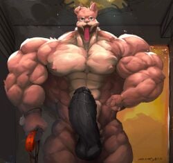 abs b.y balls biceps furry gay hyper hyper_balls hyper_genitalia hyper_penis hyper_testicles male male_focus male_only muscles muscular muscular_arms muscular_ass muscular_back muscular_legs muscular_male muscular_thighs nipples pecs penis testicles veins veiny_penis