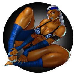 1girls artica artica_(killacam1982) ass athletic athletic_female barefoot big_ass big_breasts big_feet blue_eyes blue_lipstick blue_nails blue_toenails breasts bust busty cleavage countershade_feet d2kmax d2kprime digital_drawing_(artwork) digital_media_(artwork) eyebrows eyelashes eyes feet female female_only fingerless_gloves fit_female hair headband hips holding_feet hourglass_figure huge_breasts large_breasts legs legwear lips lipstick long_toenails looking_at_viewer mature mature_female nail_polish stirrup_legwear thick thick_legs thick_lips thick_thighs thighs toenail_polish toenails toes toned toned_ass toned_female top_heavy upper_body voluptuous white_hair wide_hips