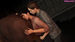 2girls 3d anus ass_licking beast_rimming dina_(the_last_of_us) ellie_(the_last_of_us) ellie_williams female female_rimming_male horse male_anilingus naughty_dog oral rimming rimming_horse source_filmmaker the_last_of_us the_last_of_us_2 venomous_sausage zoophilia