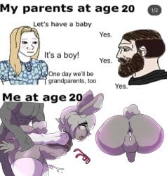 anal anal_sex anus anus_juice ass big_ass big_butt bunny bunny_boy bunny_ears bunny_tail creampie cum cum_drip cum_in_ass cum_inside cumming_from_anal_sex cute ejaculation ejaculation_while_penetrated femboy frederickjdraws glasses male_focus meme mr._grayson pleasure_face semen_in_anus semen_on_ass size_difference thick_ass thick_thighs tradwife twink wide_hips wojak_comics yaoi