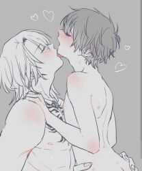 2boys arched_back ass_grab bite_marks blush femboy gay girly hand_on_hip hip_grab ike_eveland licking luca_kaneshiro mafia_boss male_only nijisanji nijisanji_en open_mouth tagme tattoos tongue tongue_out virtual_youtuber yaoi