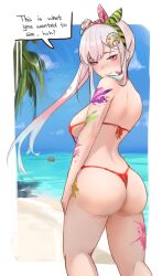 airani_iofifteen ass big_ass bikini english_text hololive hololive_indonesia hololive_indonesia_area_15 paint_on_body seductive string_bikini swimsuit tanukidraws virtual_youtuber