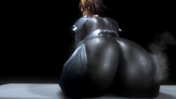 1girls 3d animated asian ass ass_clapping ass_focus ass_jiggle atlus bodysuit bouncing_ass brown_hair clothing facing_away huge_ass huge_butt human hyper hyper_ass icyshadowx jiggle jiggling_ass light-skinned_female light_skin makoto_niijima megami_tensei motorcycle_suit persona persona_5 phantom_thief_suit sega short_hair sitting skin_tight sound steam steaming_body steamy twerking video virt-a-mate virtamate