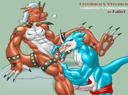 balls claws cum cum_inside digimon dragon erection exveemon face_markings fangs gay growlmon horns kain3 male male/male male_only markings messy muscles nude open_mouth oral penetration penis precum red_eyes reptile scalie sex sitting standing tail wings xbuimonsama yaoi yellow_eyes