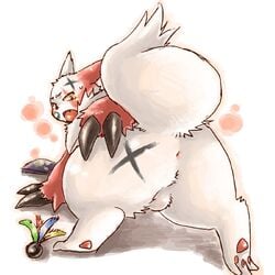 anus ass_focus haruki hindpaw pokemon pokemon_(species) solo zangoose