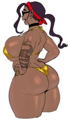 1girls bbw big_ass big_breasts breasts curvy curvy_female dark-skinned_female dark_skin dat_ass elf-san_wa_yaserarenai fangs female gorgon huge_ass huge_breasts humanoid long_hair medesa pointy_ears synecdoche thick_ass thick_thighs wide_hips