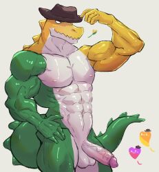 2024 abs amoyy0118 anthro anthro_focus anthro_only anthro_solo chad_(the_amazing_digital_circus) crocodile crocodilian crocodylid digital_drawing_(artwork) digital_media_(artwork) erect_penis erection foreskin foreskin_folds glans gummigoo_(the_amazing_digital_circus) gummy_(food) gummy_creature hat headgear headwear humanoid_genitalia humanoid_penis living_candy living_food long_tail male male_anthro male_focus male_only max_(the_amazing_digital_circus) muscle muscles muscular muscular_anthro muscular_male pecs pectorals penis penis_focus penis_out solo solo_anthro solo_focus solo_in_panel solo_male solo_male spiked_tail spikes spikes_(anatomy) tail the_amazing_digital_circus vein veiny_muscles veiny_penis