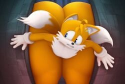 1boy 2024 2_tails 3d 5_fingers anthro ass big_ass big_thighs blue_eyes bubble_butt dumptruck_ass ear embarrassed fat femboy fluffy_ears fluffy_tail fox gloves huge_ass huge_thighs hyper_ass hyper_thighs large_ass massive_thighs miles_prower multi_tail not_person420 orange_body orange_fur sega solo sonic_(series) sonic_the_hedgehog_(series) stuck stuck_in_door stuck_in_wall tail tails tails_the_fox thick_thighs thighs thunder_thighs upset white_fur white_gloves