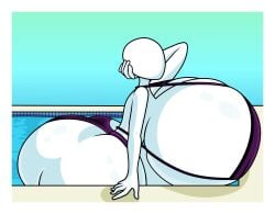 ass_implants bikini breast_implants hourglass_figure hyper_ass hyper_breasts implants pool ych ymosanon