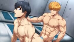 2boys anal anal_sex ass bare_pectorals black_hair black_hair_bottom blue_lock completely_naked completely_naked_male completely_nude completely_nude_male cum cum_inside deep_penetration domination duo erection fucked_from_behind gay gay_anal gay_male gay_sex isagi_yoichi kunigami_rensuke kuroshinki light_hair_on_dark_hair male male/male male_focus male_only male_penetrating male_penetrating_male muscles muscular muscular_male naked naked_male nipples nude nude_male pectorals penetration penis red_hair red_hair_on_black_hair red_hair_top sex shirtless soccer yaoi younger_male