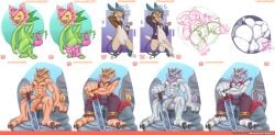 absurd_res ass balls bandai_namco beard belt bulge claws digimon digimon_(species) facial_hair genitals hi_res leomon male mane melee_weapon penis penis_focus pubes puggy solo sunflowmon sword weapon