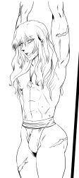 berserk big_ass griffith long_hair male_only sweat tied_up twink