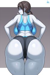 1girls 2020s 2024 2024s 2d 2d_(artwork) artist_logo artist_name artist_signature ass back back_view backboob background big_ass big_breasts big_butt big_hips breasts brown_hair brown_hair_female butt_crack closed_mouth clothed_female clothes clothing color colored cropped cropped_legs curvy curvy_body curvy_female curvy_figure curvy_hips curvy_thighs ear ears_up eyelashes eyes eyes_open eyes_wide_open fanart female female_focus female_human female_only first_person_perspective fit fit_female girl grey_eyes hair half-dressed half_naked half_nude hands_on_hips hips hourglass_figure human human_female humanoid humanoid_genitalia jmg large_butt light-skinned light-skinned_female light_body light_skin long_hair long_hair_female looking_at_viewer looking_back looking_down mammal mammal_humanoid mouth mouth_closed neck nintendo no_dialogue nsfw nude nude_female partially_clothed partially_clothed_female partially_nude partially_nude_female ponytail pussy pussy_bulge pussy_visible_through_clothes revealing_clothes revealing_clothing revealing_outfit simple_background skin smile smiling smiling_at_viewer solo solo_focus sports_bra sports_uniform sportswear sweat sweating sweaty sweaty_body text thick_thighs thighs vagina vagina_visible_through_clothing video_game video_game_character video_games voluptuous voluptuous_female watermark white_body white_skin wide_eyed wide_hips wide_thighs wii wii_fit wii_fit_trainer