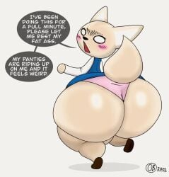 aggressive_retsuko animated ass big_ass big_butt breathotter bubble_ass bubble_butt butt female fenneko huge_ass mp4 no_sound office_clothing office_lady sanrio shaking shaking_ass shaking_butt text video