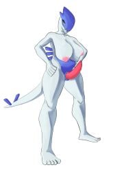 anthro big_breasts breasts crackbreak futanari generation_2_pokemon genitals gynomorph hi_res intersex legendary_pokemon lugia nintendo penis pokemon pokemon_(species) sackless solo video_games