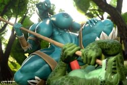 1boy 1girls 3d 3d_animation abs animated anthro areolae biceps big_breasts bouncing_breasts breasts busty cowgirl_position dinosaur dominant dominant_female fang_(primal) female femdom furry furry_only hetero jiggle jiggling_breasts jungle kasdaq large_breasts lizard lizard_(petruz) male muscular muscular_female nipples no_sound nude nude_female nude_male outdoor_sex outdoors penis pinned pinned_down primal_(series) pussy riding riding_penis sex straight straight_sex thick_thighs thunder_thighs video wide_hips