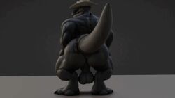 1boy animated anthro anthro_only anus ass backsack balls ballsack big_ass big_balls big_butt big_tail black_body black_scales bouncing_ass bouncing_balls butt butt_tattoo clothing cowboy_hat dinosaur flint_saurstone flint_westwood furry furry_only gif grey_body grey_scales hat huge_ass huge_butt looking_at_viewer looking_back_at_viewer loop looping_animation male male_only muscles muscular muscular_arms muscular_back muscular_male muscular_thighs perineum prehistoric_species rear_view scalie scalie_only short_playtime simple_background solo solo_anthro solo_male tail tail_accessory talidrawing tattoo text_tattoo twerking two_tone_body two_tone_scales tyrannosaurid tyrannosaurus tyrannosaurus_rex