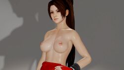 3d exposed_breasts fatal_fury female female_only large_breasts mai_shiranui posing source_request street_fighter tagme topless virt-a-mate