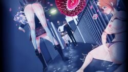 1boy 4girls after_sex after_vaginal areola ass ass_focus breast_grab butt_focus butt_grab charging clothing creampie cum_in_floor cum_in_pussy danganronpa danganronpa:_trigger_happy_havoc danganronpa_3 danganronpa_zero dripping_cum fertilization hand_on_ass harem impregnation junko_enoshima massive_cum masturbation mukuro_ikusaba naegi_makoto perfect_body pussy pussy_juice rough_sex ryoko_otonashi squirting unconscious voluptuous voluptuous_female yukizome_chisa