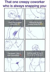 coworkers snapchat texting selfie peeing hairy_pussy pubic_hair ass