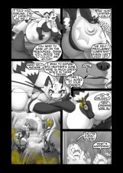 3_fingers 4_arms absurd_res antennae_(anatomy) anthro anus arthropod back_wings bee belly big_belly big_breasts big_butt black_and_white breasts building business businesswoman butt butt_ripple butt_ripples butt_slap canid canine canis claws clenched_teeth clothed clothed_anthro clothed_female clothing comic dialogue domestic_dog english_text fart fart_cloud fart_fetish farting_female female female_farting finger_claws fingers flower fully_clothed fully_clothed_anthro fully_clothed_female gassy genitals group heather_(soomir) hectar_(soomir) hi_res house huge_belly huge_breasts huge_butt husky hymenopteran insect insect_wings lounging lying mammal mandibles marigold_(soomir) monochrome multi_arm multi_limb navel negotiation negotiations nordic_sled_dog nude nude_anthro nude_female obese obese_anthro obese_female on_front overweight overweight_anthro overweight_female pawpads plant puffy_anus queen_bee ringing_phone sasha_(soomir) self_spank slap slapping_own_butt slapping_self soomir speech_bubble spitz stinger stinger_tail tail teeth text tree vulva wings