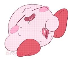 1boy animal_genitalia animal_penis artist_name blush bodily_fluids closed_eyes completely_nude completely_nude_male drooling genital_fluids genital_slit genitals kirby kirby_(series) looking_pleasured male male_focus male_only masturbation nintendo no_humans non-human non-human_only nude nude_male open_mouth penis pervoborb pink_body pink_penis pink_skin pleasure_face precum solo solo_focus solo_male spread_slit tapering_penis waddling_head watermark