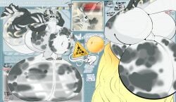 2025 absurd_res animal_genitalia antennae_(anatomy) anthro aquatic balls big_balls big_butt big_penis big_sheath big_tail black_sclera bodily_fluids butt cum cum_flooding dragon english_text erros excessive_cum excessive_genital_fluids exclamation_point expansion eyelashes fin genital_fluids genitals glass growth hi_res huge_balls huge_butt huge_penis huge_sheath huge_thighs hyper hyper_balls hyper_cum hyper_genitalia hyper_penis hyper_pregnancy hyper_sheath knot male merseed_dragon model_sheet mr-walrus mythological_creature mythological_scalie mythology penis pregnant scales scalie sheath shortstack shortstack_male small_waist solo sperm_cell spots tail text thick_thighs vein veiny_penis warning_symbol white_body white_scales yellow_penis
