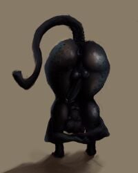 2026 absurd_res alytarch anthro anus backsack balls bethesda_game_studios big_anus big_balls big_butt big_penis butt detailed_anus digital_drawing_(artwork) digital_media_(artwork) erection felid fur genitals glistening glistening_anus glistening_genitalia glistening_penis gynomorph hi_res humanoid_genitalia intersex khajiit leopard leopard_spots looking_at_viewer mammal microsoft nude orange_body pantherine penis presenting presenting_anus presenting_hindquarters simple_background smile solo spots stripes tail the_elder_scrolls thick_thighs wide_hips zoey_(alytarch)