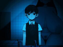 1boy 1girls 2d 2d_animation animated areolae bathroom breasts clothed_male_nude_female completely_nude completely_nude_female cyanu edit female flickering_light huge_breasts indoors inside long_hair male mari_(omori) naked naked_female nipples nude nude_female omori omori_(character) pussy scary tagme video