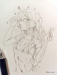 1girls 2d 2d_(artwork) 2d_artwork back-tie_bikini back-tie_swimwear bare_belly bare_chest bare_hips bare_midriff bare_navel bare_shoulders bare_skin belly belly_button bikini bikini_bottom bikini_only bikini_top black_and_white blush_face blush_lines blushing blushing_at_viewer blushing_female blushing_lines bocchi_the_rock! breasts collarbone condom condom_filling condom_in_mouth cum_filled_condom cum_in_condom drawing elbow_gloves elbows eyebrows_visible_through_hair female female_focus female_only filled_condom fingers fit_female flat_breasts flat_chest flat_chested flushed flushed_face from_front front_view gloves greyscale hair_between_eyes halterneck head_tilt hearts high_resolution high_school_student highres kita_ikuyo lean_figure linea_alba long_gloves long_hair looking_at_viewer micro_bikini midriff monochrome monochrome_background narrow_waist navel nipple_bulge one_side_up open_mouth parted_lips peace_sign pencil_(artwork) pencil_sketch petite petite_body petite_breasts petite_female petite_girl petite_tits school_girl semen_in_condom shoulders side-tie_bikini sidelocks sign sim_evo simple_background sketch sketch_page skinny skinny_female skinny_girl skinny_waist slender_body slender_waist slim_female slim_waist small_bikini small_boobs small_breasts small_tits smooth_chest solo standing stomach string_bikini sweat sweat_on_body sweat_on_breasts sweat_on_face sweat_on_stomach sweatdrop sweating sweaty sweaty_belly sweaty_body sweaty_breasts sweaty_chest sweaty_face sweaty_female swimsuit swimwear teen_girl teenage_girl teenager three-quarter_view tilted_head tiny_breasts tongue tongue_out top_view upper_body used_condom v v_sign white_background young_female young_woman