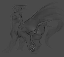 6_limbs anthro aquatic bodily_fluids breasts butt centaur domestic_cat equid equid_taur european_mythology felid feline felis female feral fish genitals greek_mythology hi_res holding_butt humanoid_taur mammal mammal_taur marik45 mythology paw_pose paws pointy_ears pose shark shark_tail slim smile snot solo tail taur vulva