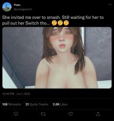 18yo 3d ai_shoujo brown_hair comedy cowgirl edit edited emoji feeling_good feeling_pleasured femc_(doki_doki_literature_club) fuck_me_eyes fully_naked fully_nude horny_female hot_female humor nostrils nude orgasm_face orgasmic_expression pleasure_face pleasured_female pov realistic realistic_face realistic_nose riding sexy_expression social_media twitter twitter_username yellow_eyes zoned_out