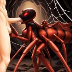 1boy abdomen abused_male ai_assisted ai_generated arachnid arthropod blowjob boobs breasts cave chitin claws cock_hungry cocksucking dark dominant_female erect_penis erection feeding_on_penis fellatio fellatio_domination fellatio_frenzy fellatio_horror fellatio_reverse_rape female_monster femdom forced_blowjob forced_fellatio grotesque horror human human_fellated human_penetrating insectoid large_abdomen light-skinned_male male milking_penis monster_female monster_girl monster_on_male multi_limb nightmare_fuel oral oral_sex penis penis_in_mouth predatory_fellatio preying_on_penis raped_male red_eyes red_skin reverse_forced_oral segmented_body spider spider_girl spider_legs spider_web spider_woman spiderlike spiderwoman sucking sucking_glans sucking_penis teratophilia unwanted_fellatio web wetnightmare