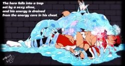 2boys abs artist_name artist_signature ass beefy biceps big_areola big_glans big_penis black_hair blue_body blue_hair blush blushing_profusely bodysuit breasts brick_wall clenched_teeth draining duo energy energy_drain english_text erection frenulum gay hero hero_in_trouble hi_res huge_cock hunk interspecies kissing lying lying_on_back lying_on_ground lying_on_person male male/male male_only male_penetrated male_penetrating male_penetrating_male male_rape_victim manly mature_male monster monster_boy monster_on_human multicolored_hair muscles muscular muscular_arms muscular_male nude original original_character pecs penis penis_bigger_than_head pix_masakok pointy_ears practically_nude predator/prey prey rape raped raped_by_monster red_glans red_hair restrained restrained_arms restrained_legs retracted_foreskin reverse_rape short_hair six_pack slime slime_monster struggling struggling_prey sucked_and_fucked text thick_penis torn_clothes tough_guy translucent translucent_body translucent_penis two-tone_hair uncensored uncircumcised uncut veiny_penis very_high_resolution white_hair wince yaoi