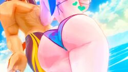 3d 3d_animation animated ass big_ass bikini female jiggling_ass koikatsu looping_animation male ninapieta no_sound ruby_(ninapieta) slapping_butt tagme video