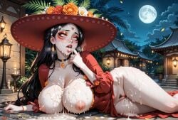 la_muerte day_of_the_dead dia_de_los_muertos the_book_of_life holidays pale_skin pale-skinned_female undead costume red_dress long_dress long_hair black_hair mexican_female sombrero hair_ornament makeup mascara orange_eyes amber_eyes outdoors public public_nudity horror_(theme) light-skinned_female cleavage deep_cleavage blush blushing mature_female sweat sweating sweaty sweaty_body thick_thighs voluptuous voluptuous_female ai_generated creamhorseai curvy curvy_female curvy_figure fit fit_female high_resolution highres horny horny_female hourglass_figure huge_ass huge_breasts big_ass big_breasts big_butt mature perfect_body seductive seductive_look erect_nipples female mommy mommy_kink latina after_sex after_vaginal after_fellatio cum cum_inside cum_in_pussy cum_in_mouth cum_on_face cum_on_breasts cum_on_body cum_drip excessive_cum covered_in_cum cum_covered ahe_gao fucked_silly spoken_heart bukkake posing exhausted fainted defeated defeat lying_on_side finger_in_mouth