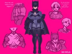 1girls angry_face ass bat batman_(series) batsuit batwoman big_ass big_breasts big_butt black_suit boots breasts bryce_wayne bubble_ass bubble_butt busty cape character_sheet cleavage dat_ass dc_comics dialogue english_text garter_belt garter_straps goth goth_girl long_boots long_gloves mask masked masked_female mrwick muscular_female rule_63 scarred_breasts scarred_torso scars speaking_to_viewer superhero_costume superheroine the_batman_(2022) thick thick_ass thick_thighs voluptuous