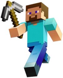 beard light-skinned_male minecraft pickaxe steve_(minecraft)