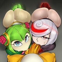 1boy 2girls 4kids_entertainment ai_generated artificial_intelligence ass ballsack big_ass blowjob booty butt cosmo_the_seedrian crossover detnox_style double_fellatio enemies fellatio female fox interspecies male miles_prower oral sage_(sonic_frontiers) seedrian sega shortstack sonic_(series) sonic_frontiers sonic_the_hedgehog_(series) sonic_x sucking_balls sucking_testicles tails_the_fox tms_entertainment