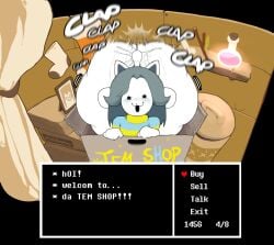 temmie from undertale by mothsunshine