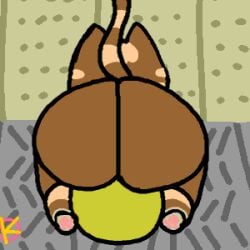 69_position anal animal_crossing animated anthro ass big_butt blonde_hair bouncing_butt brown_body digital_media_(artwork) domestic_cat duo english_text felid feline felis female fur hair heart huge_butt human human_on_anthro interspecies katt_(animal_crossing) klutzatdusk low_res male male/female mammal nintendo nude onomatopoeia oral rimming sex shortstack simple_background sound_effects text video_games villager_(animal_crossing)