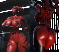 1girls 3d ass breasts darth_talon female female_only female_solo grvty3d naked naked_female nude nude_female pussy red_body red_skin sith sith_lady solo star_wars star_wars:_legacy star_wars_legends tattoo tattoos twi'lek yellow_eyes