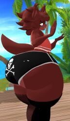 1boy 1femboy 3d ass beach big_ass blush bubble_butt cally3d clazzey cryptiacurves fagottini31 fangs fazclaire's_nightclub femboy feminine_male fexa fexa_(cryptia) five_nights_at_freddy's fnaf fox foxy_(cally3d) foxy_(fnaf) fredina's_nightclub gigantic_ass girly girly_boy huge_ass hyper_ass island large_ass looking_at_viewer looking_back male male_only ocean panties red_skin scottgames tagme thick_thighs voluptuous vrchat vrchat_avatar wide_hips yellow_eyes