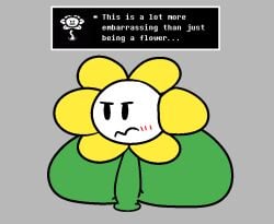 2d ass_built_separately big_ass bubble_butt english_text flowey_the_flower flowey_with_nothing_else_but_a_massive_ass huge_ass lewdyoshyboy meat_wall_(body_type) tagme talking text undertale undertale_(series)