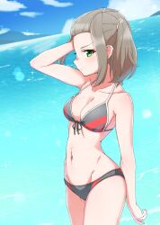 1girls belly bikini breasts cleavage clothed clothed_female female female_only kamidan navel non-nude shania_(xenoblade) solo standing swimsuit tagme xenoblade_(series) xenoblade_chronicles_3