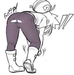 ambiguous_gender anus ass bending_over hexanne nonbinary torn_clothes