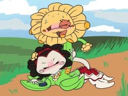 cum cum_inside electronic_arts female flower flush flushed girl grabbing_head penis petals plant plant_girl plants_vs_zombies plants_vs_zombies:_garden_warfare popcap_games pussy stuffy_flower_(pvz) sucking sunflower sunflower_(pvz) vampire vampire_sunflower_(pvz)